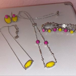 🌸🌼KENDRA SCOTT PINK & YELLOW SET🌼🌸
